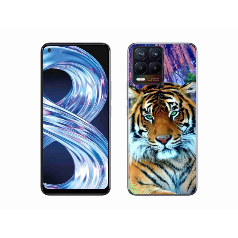 Gél tok mmCase a Realme 8 Pro készülékhez - tigris