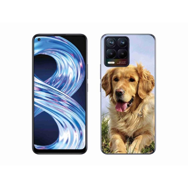 Gél tok mmCase mobilhoz Realme 8 Pro - arany retriever