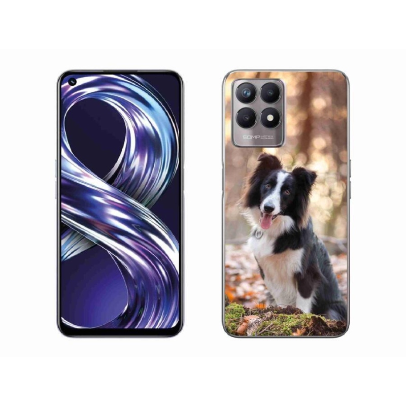 Gél tok mmCase mobilhoz Realme 8i - border colie 1