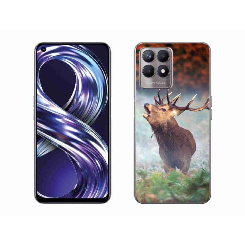 Gél tok mmCase mobilhoz Realme 8i - szarvas 2
