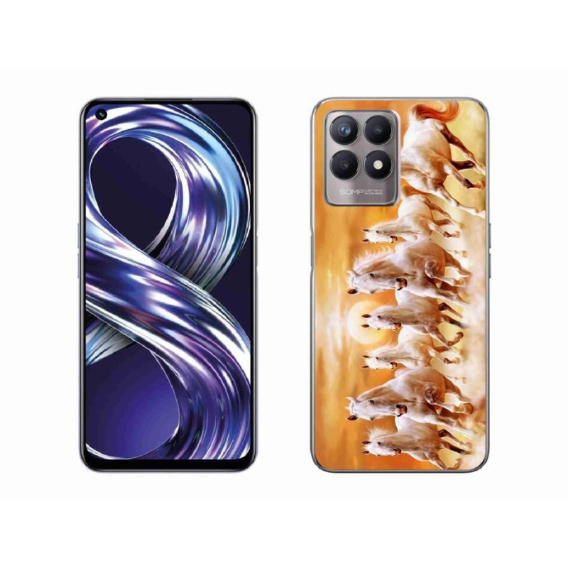 Gél tok mmCase mobilhoz Realme 8i - lovak 2