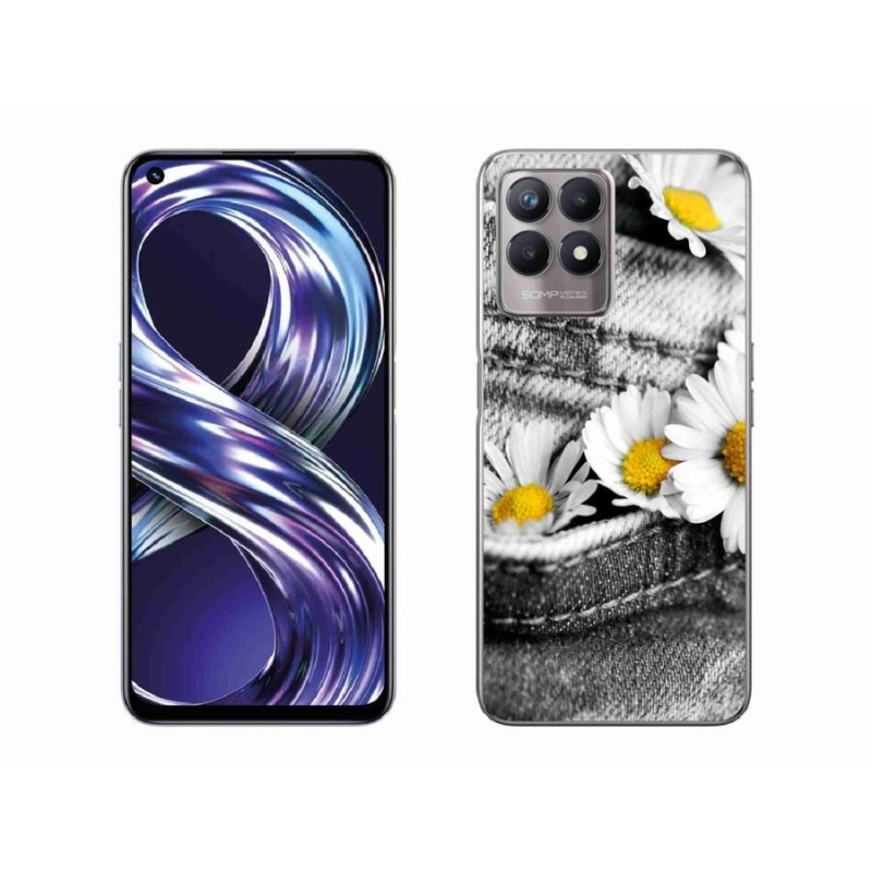 Gél tok mmCase mobilhoz Realme 8i - százszorszépek