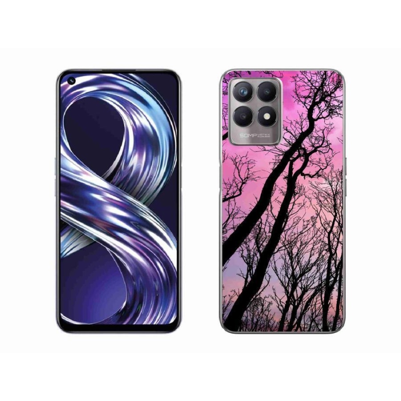 Gél tok mmCase mobilhoz Realme 8i - kidőlt fák