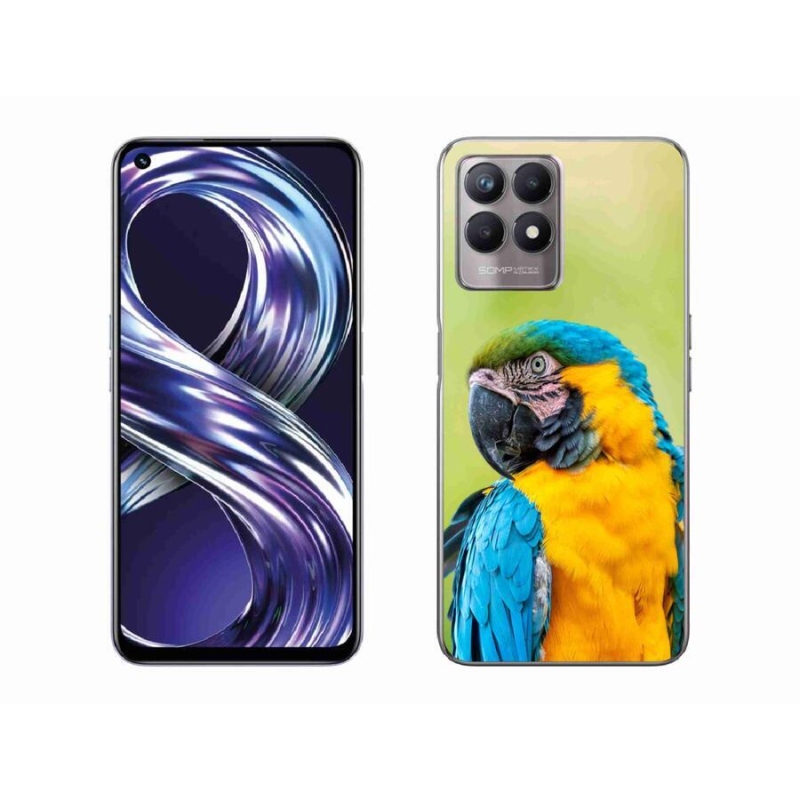 Gél tok mmCase mobilhoz Realme 8i - parrot ara 2