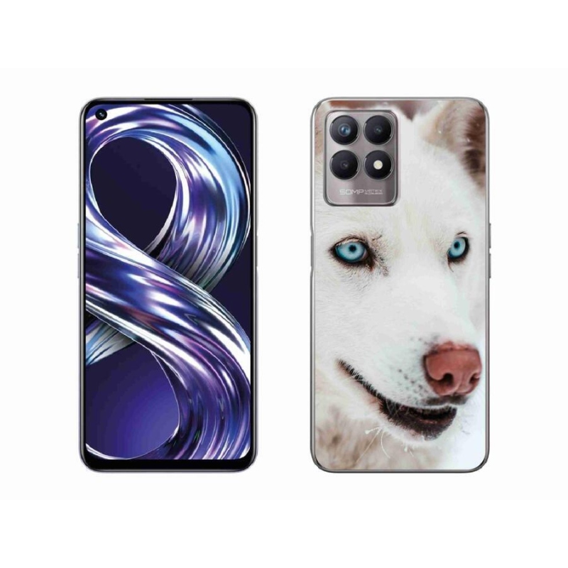 Gél tok mmCase a Realme 8i készülékhez - kutyaszemmel nézve