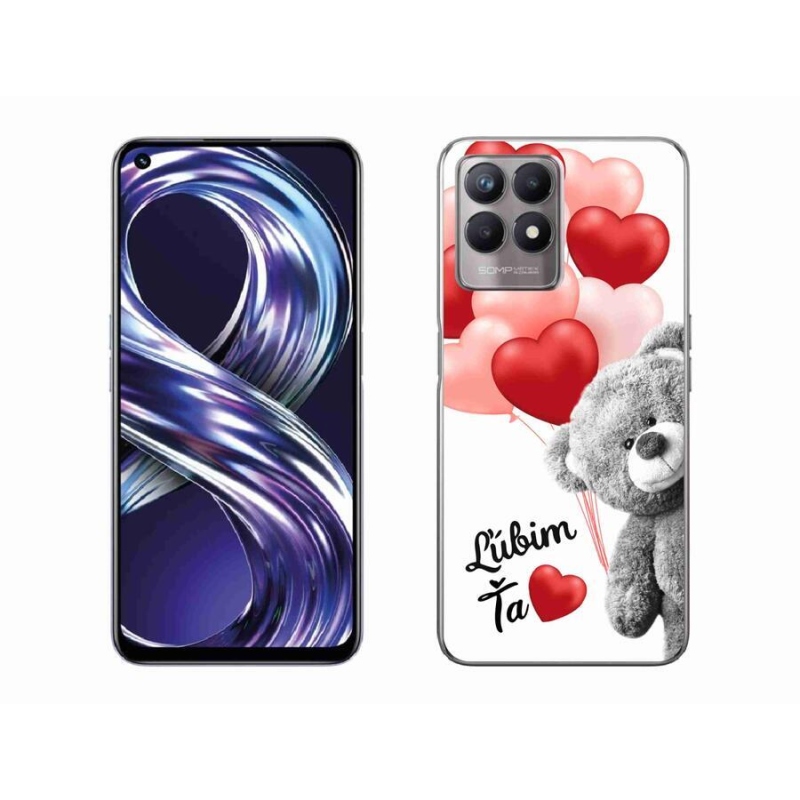Gél tok mmCase mobilhoz Realme 8i - I love you en