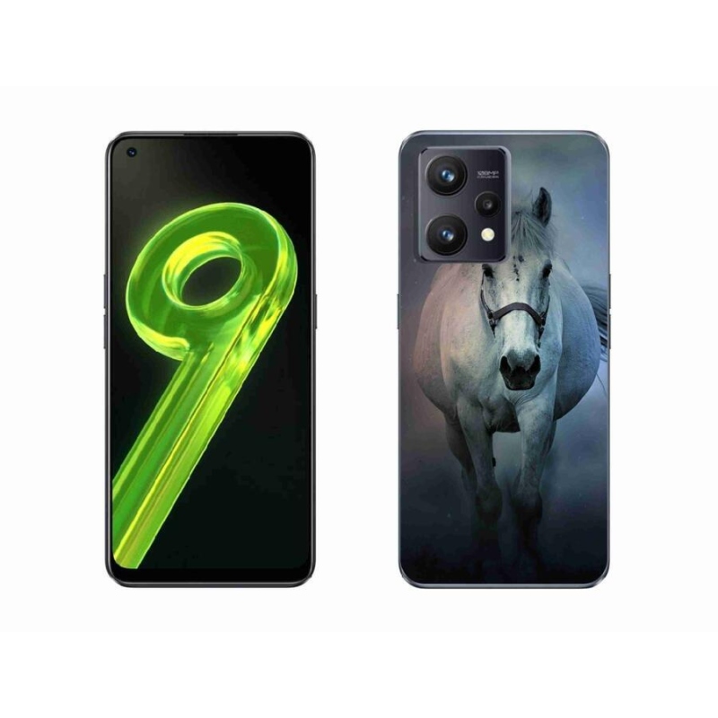 Gél tok mmCase a Realme 9 4G-hez - futó fehér ló