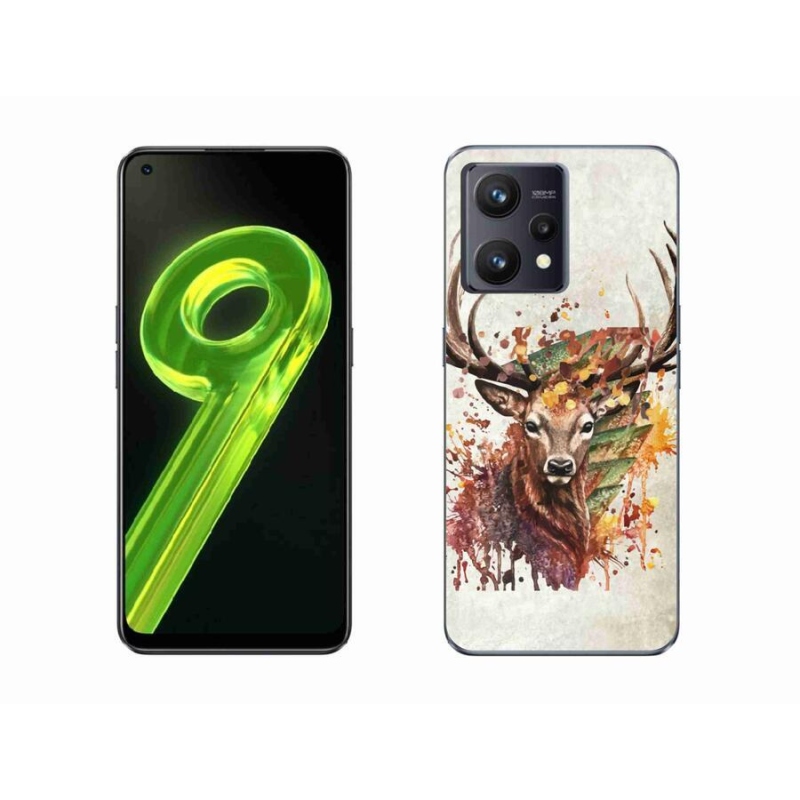 Gél tok mmCase mobilhoz Realme 9 4G - szarvas 1