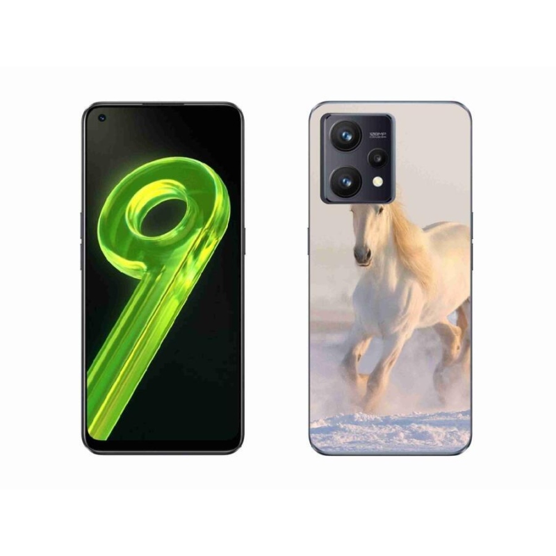 Gél tok mmCase a Realme 9 4G készülékhez - ló a hóban