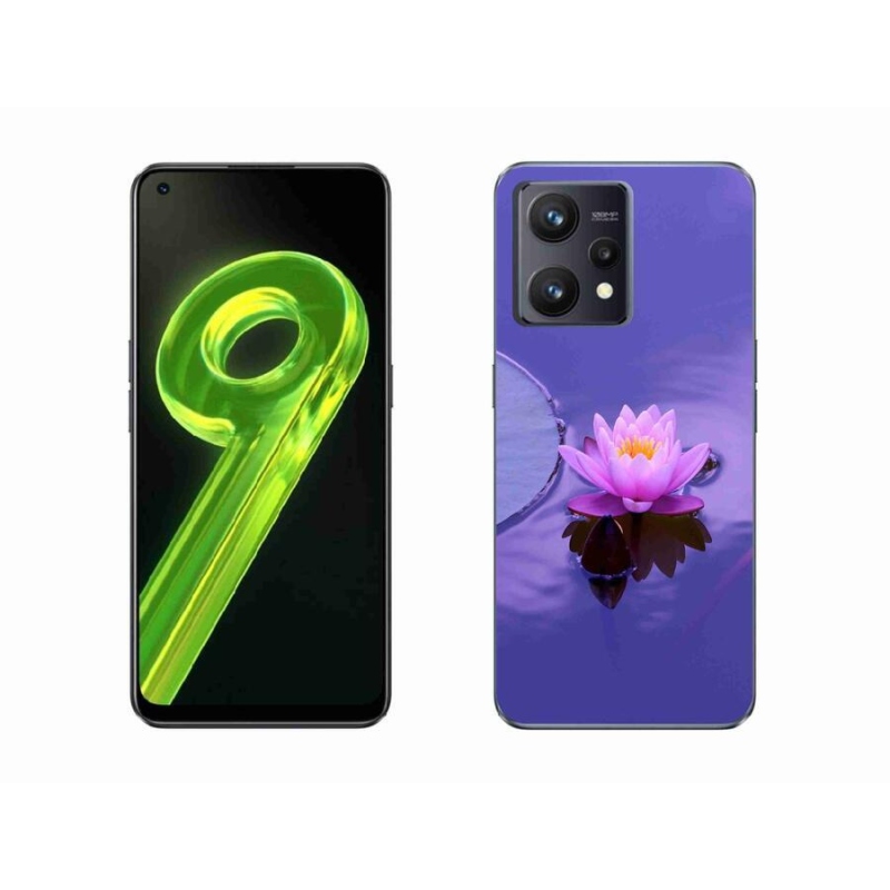 Gél tok mmCase mobilhoz Realme 9 4G - virág a felületen