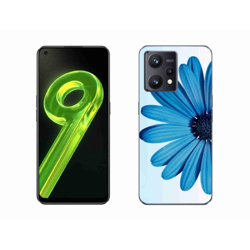 Gél tok mmCase mobilhoz Realme 9 4G - kék margaréta