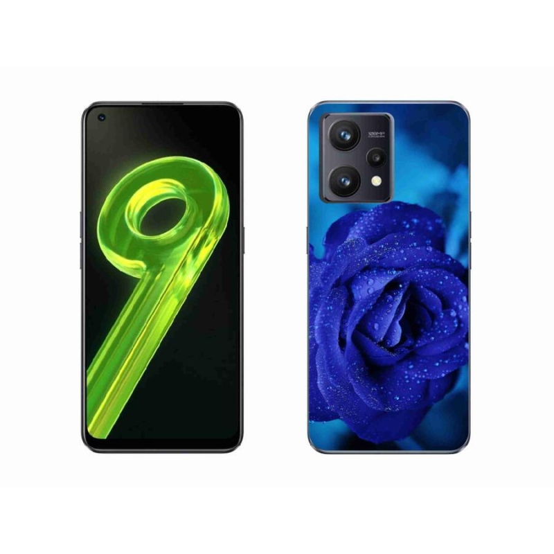 Gél tok mmCase a Realme 9 4G készülékhez - kék rózsa
