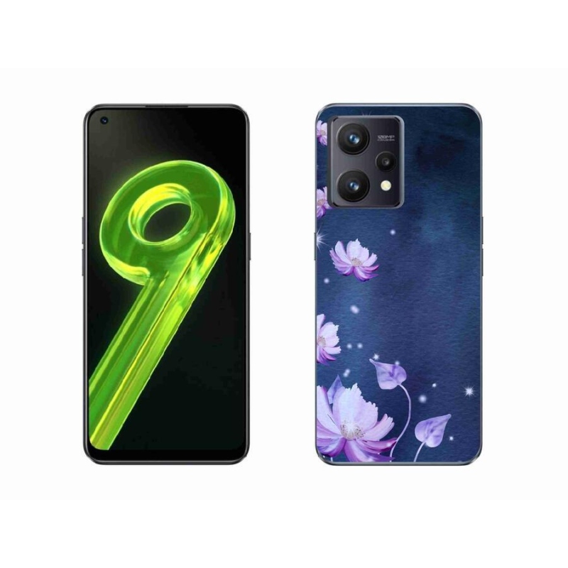 Gél tok mmCase a Realme 9 4G-hez - hulló virágok