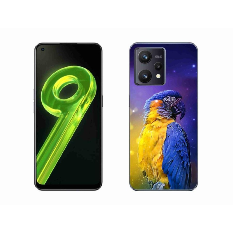 Gél tok mmCase a Realme 9 4G készülékhez - papagáj ara 1