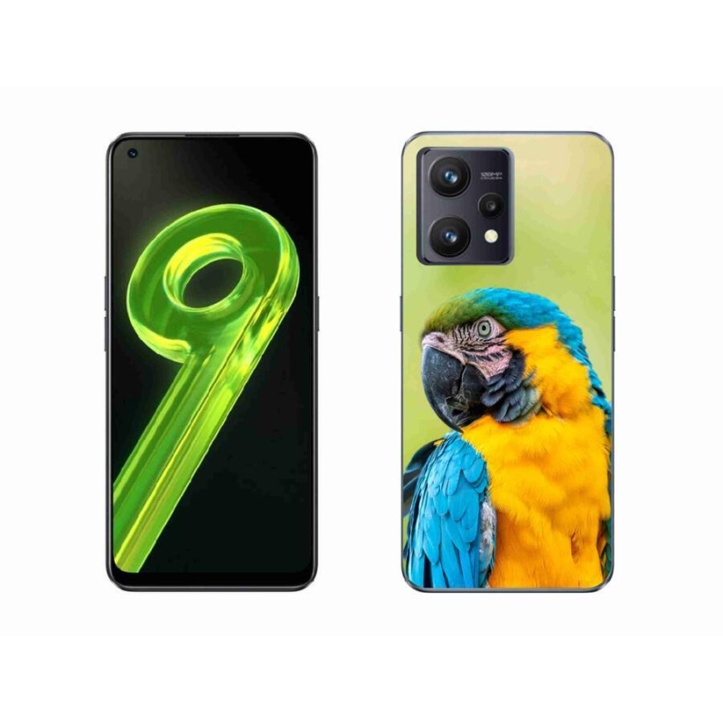 Gél tok mmCase a Realme 9 4G készülékhez - papagáj ara 2