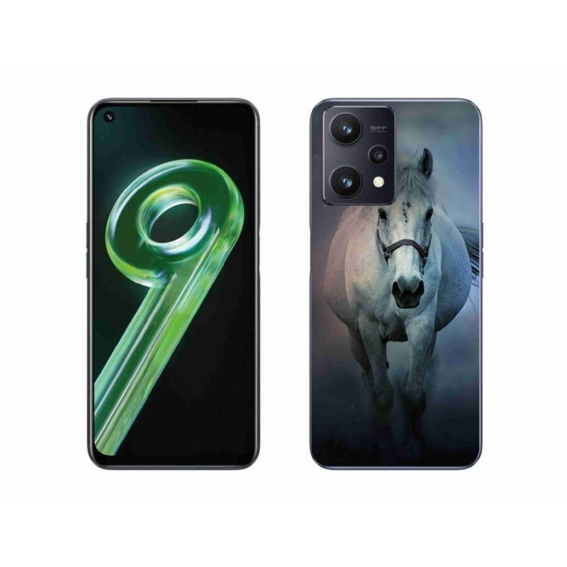 Gél tok mmCase a Realme 9 5G számára - futó fehér ló