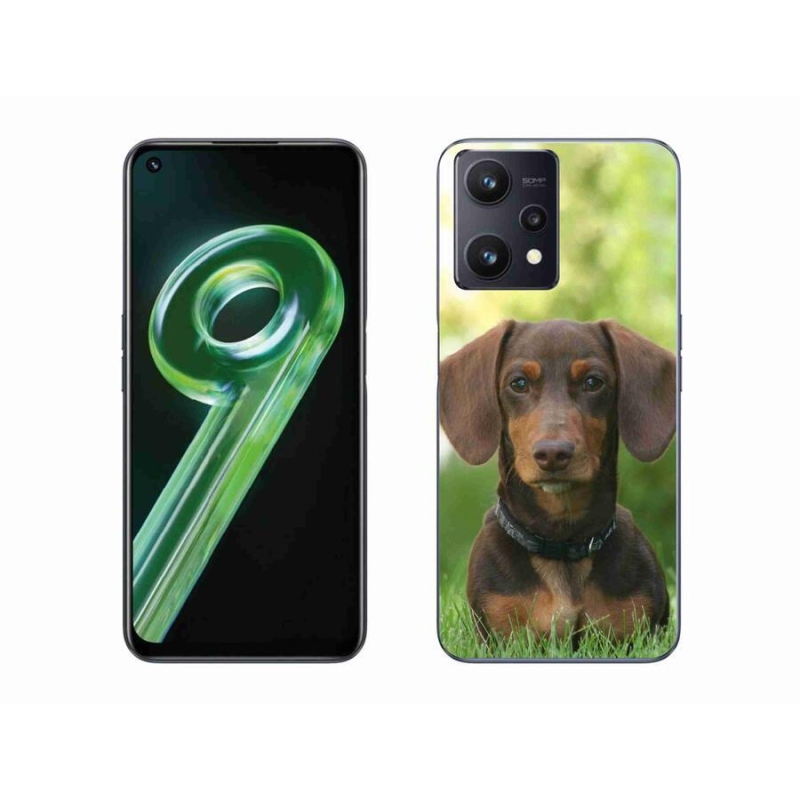 Gél tok mmCase a Realme 9 5G készülékhez - barna tacskó