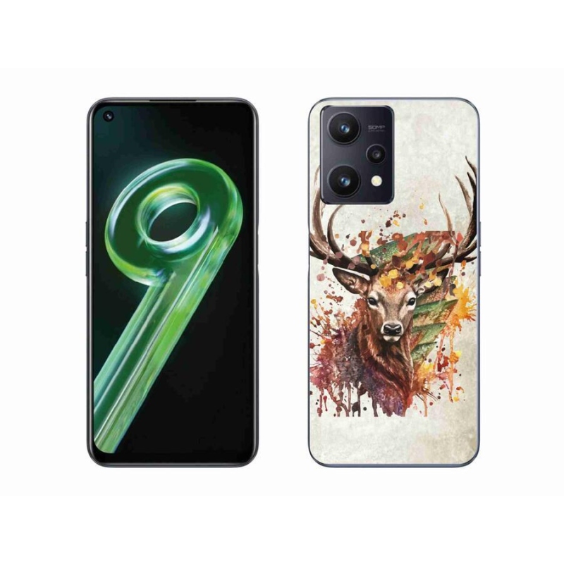 Gél tok mmCase mobilhoz Realme 9 5G - szarvas 1