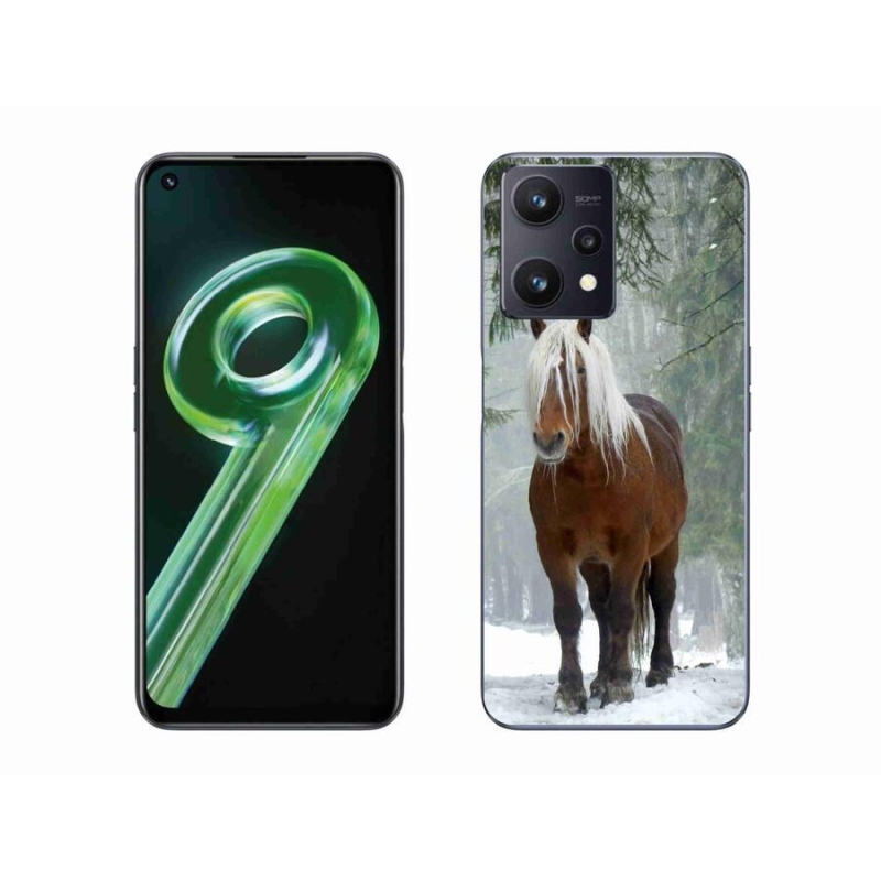 Gél tok mmCase a Realme 9 5G számára - ló az erdőben