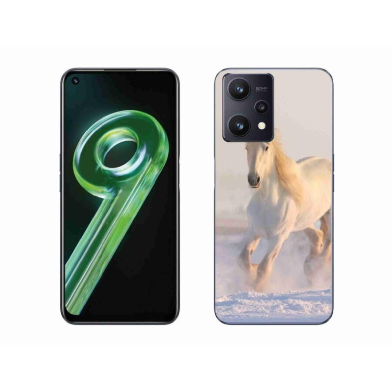 Gél tok mmCase a Realme 9 5G számára - ló a hóban