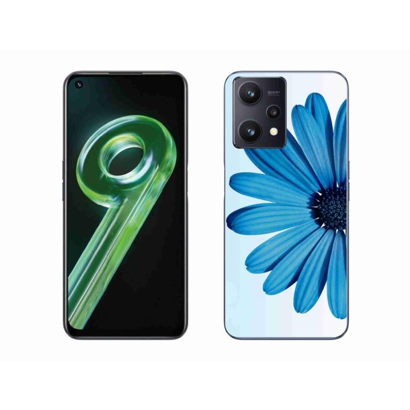Gél tok mmCase a Realme 9 5G készülékhez - kék margaréta