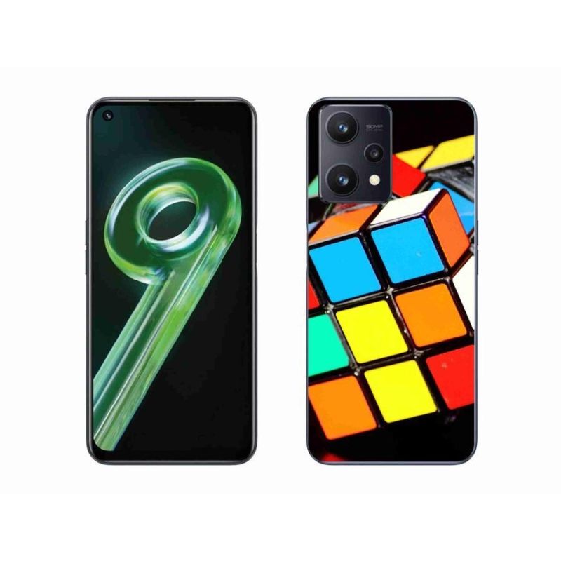 Gél tok mmCase mobilhoz Realme 9 5G - Rubik kocka