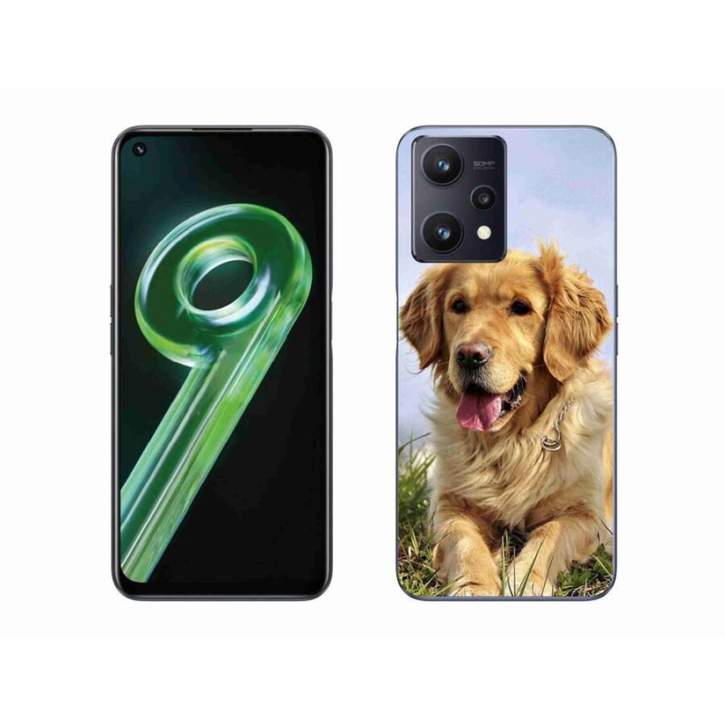 Gél tok mmCase mobilhoz Realme 9 5G - arany retriever