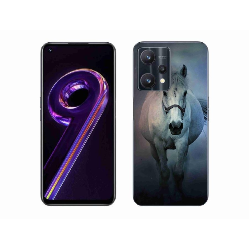 Gél tok mmCase a Realme 9 Pro 5G számára - futó fehér ló