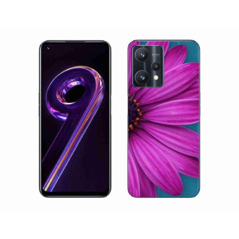 Gél tok mmCase a Realme 9 Pro 5G készülékhez - lila margaréta