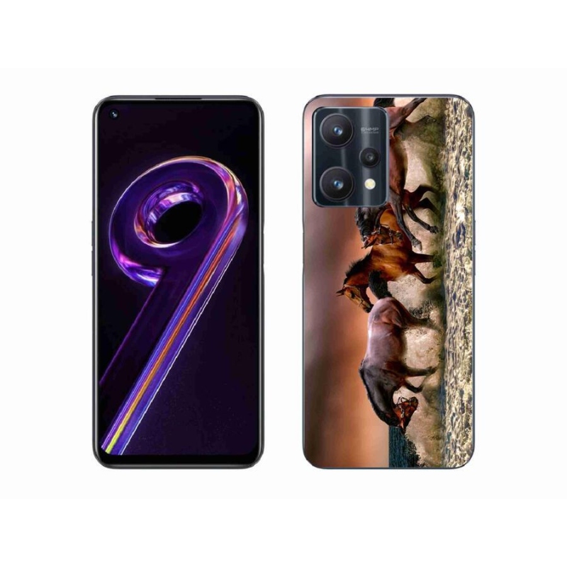 Gél tok mmCase a Realme 9 Pro 5G készülékhez - lovak 1