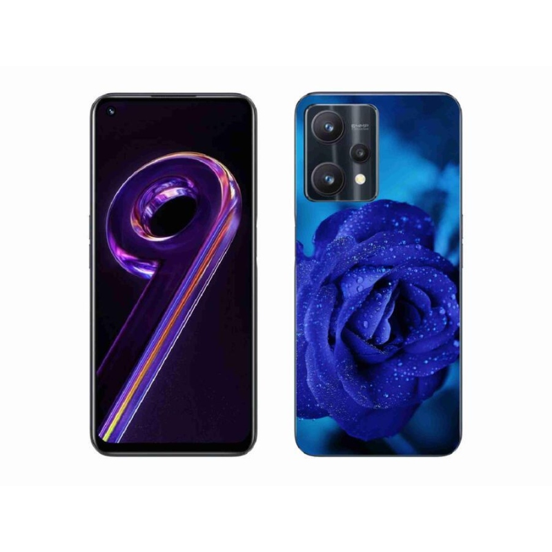 Gél tok mmCase a Realme 9 Pro 5G készülékhez - kék rózsa