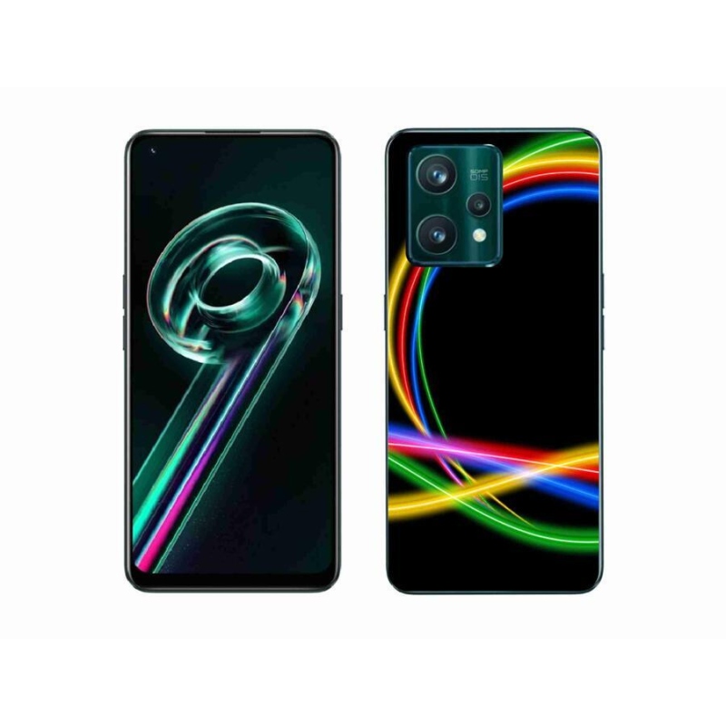 Gél tok mmCase a Realme 9 Pro+ 5G számára - neon körök