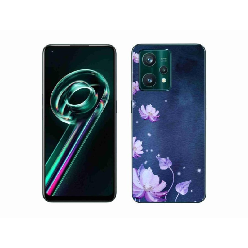 Gél tok mmCase a Realme 9 Pro+ 5G számára - hulló virágok