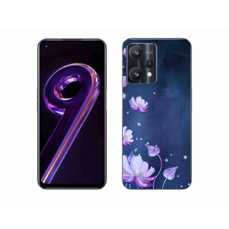 Gél tok mmCase a Realme 9 Pro 5G számára - hulló virágok