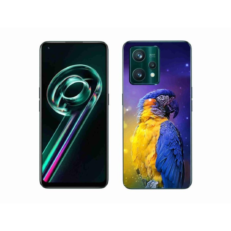 Gél tok mmCase a Realme 9 Pro+ 5G készülékhez - papagáj ara 1
