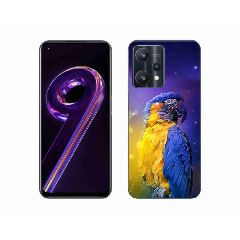 Gél tok mmCase a Realme 9 Pro 5G készülékhez - papagáj ara 1