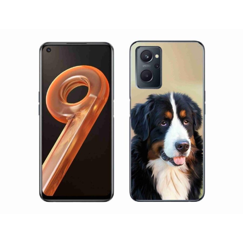 Gél tok mmCase mobiltelefonhoz Realme 9i - Berni hegyi kutya