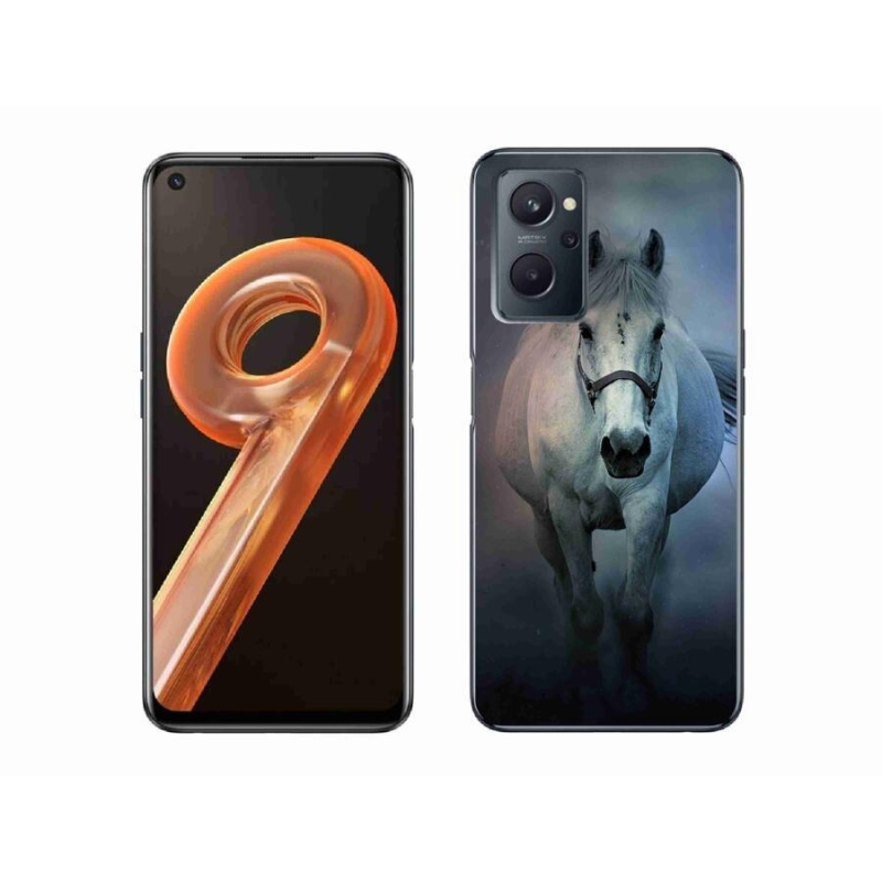 Gél tok mmCase mobilhoz Realme 9i - futó fehér ló