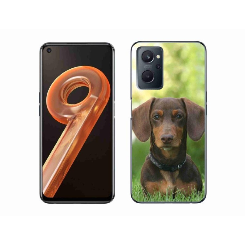 Gél tok mmCase mobilhoz Realme 9i - barna tacskó
