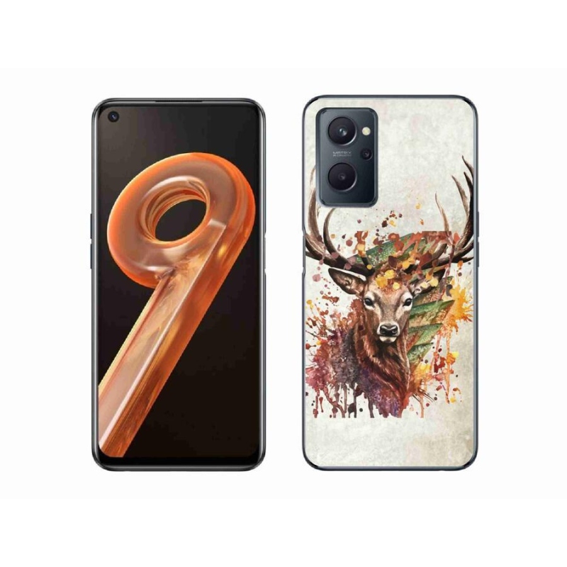Gél tok mmCase mobilhoz Realme 9i - szarvas 1