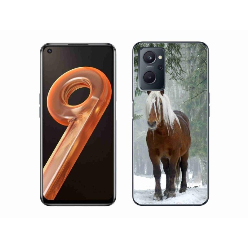 Gél tok mmCase mobilhoz Realme 9i - ló az erdőben