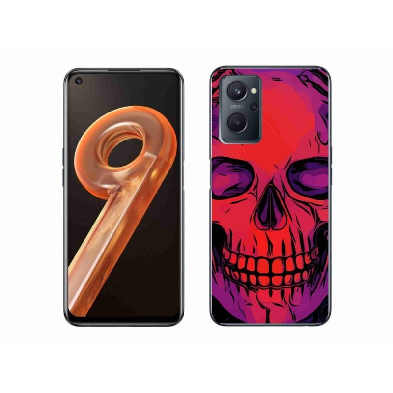Gél tok mmCase mobiltelefonhoz Realme 9i - koponya