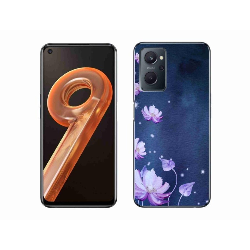 Gél tok mmCase mobilhoz Realme 9i - hulló virágok