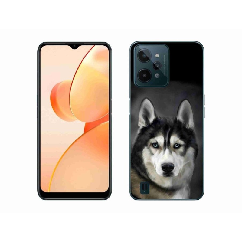 Gél tok mmCase mobiltelefonhoz Realme C31 - husky