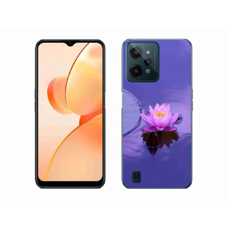 Gél tok mmCase mobilhoz Realme C31 - virág a felületen