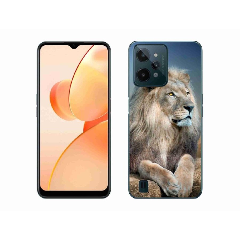 Gél tok mmCase mobiltelefonhoz Realme C31 - Lion 1