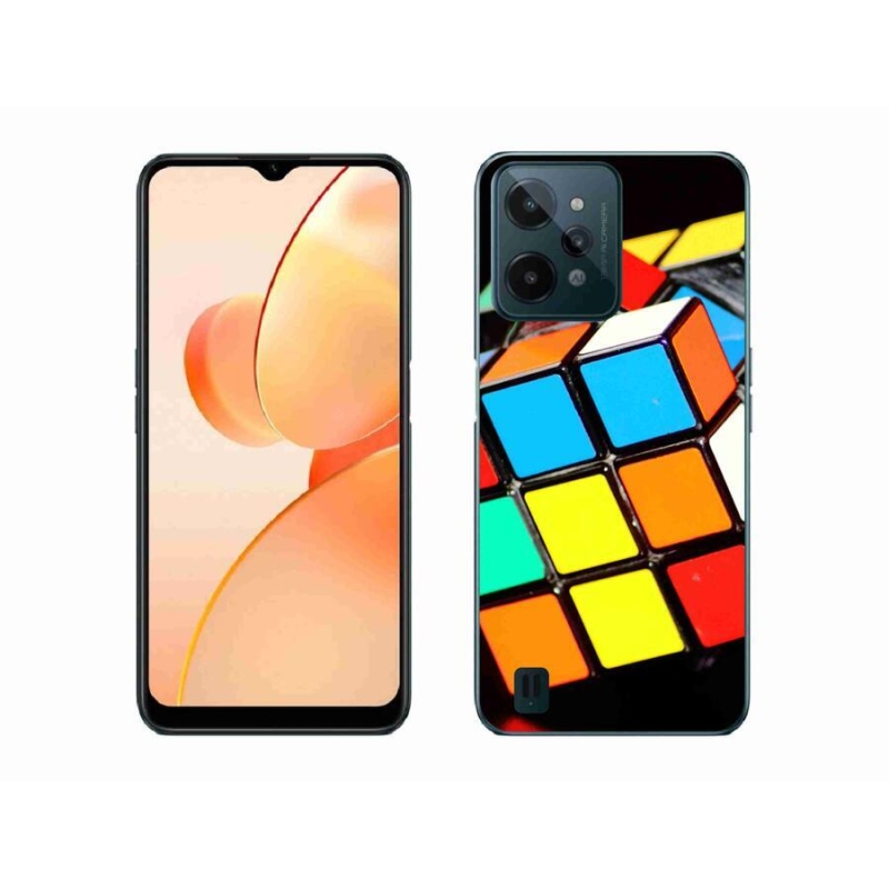 Gél tok mmCase mobilhoz Realme C31 - Rubik kocka