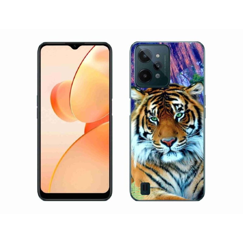 Gél tok mmCase mobiltelefonhoz Realme C31 - tigris