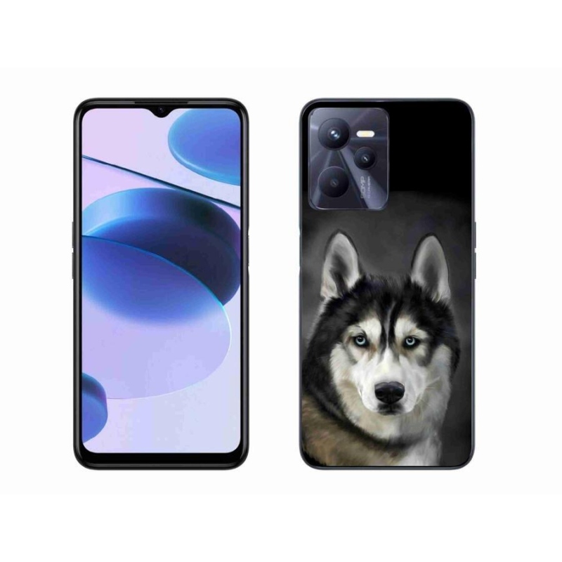 Gél tok mmCase mobiltelefonhoz Realme C35 - husky