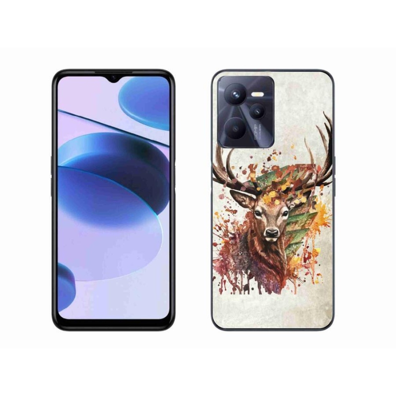 Gél tok mmCase mobilhoz Realme C35 - szarvas 1